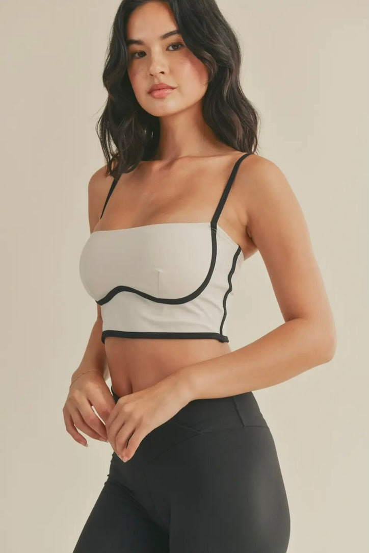 Sculpting Bra Tank - White